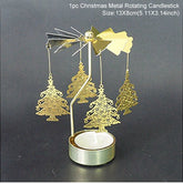 Christmas Rotary Candle Holder Merry Christmas Decoration for Home - foxberryparkproducts
