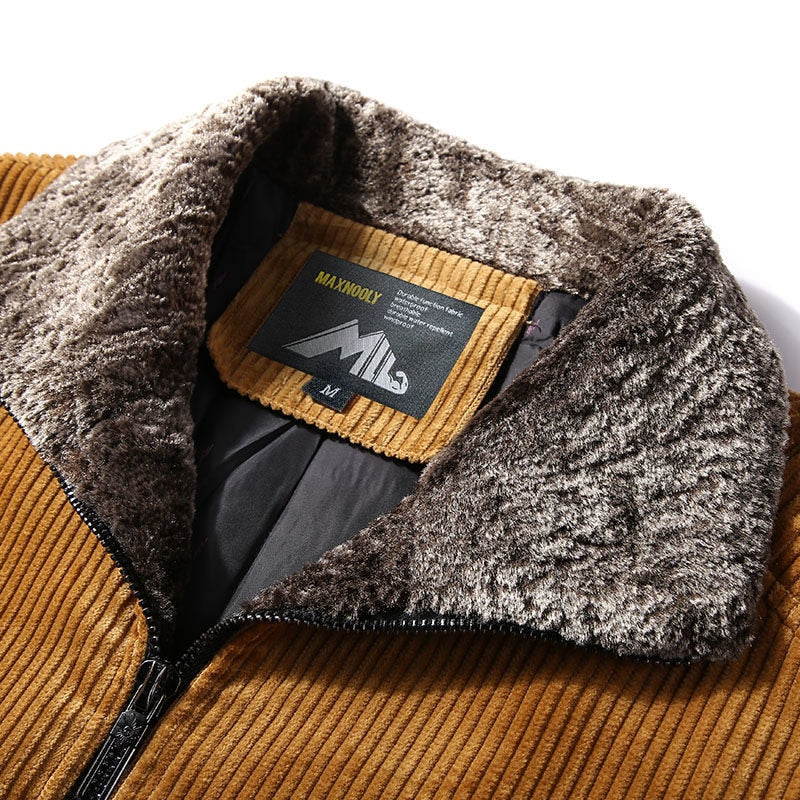 Mens Warm Winter Corduroy Jackets
