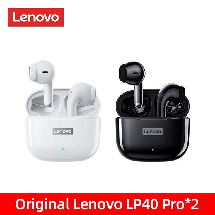 Original Lenovo LP40 Pro TWS Earphones Wireless Bluetooth 5.1 Sport Noise Reduction Headphones Touch Control 250mAH 2022 New - foxberryparkproducts