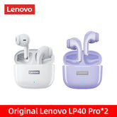 Original Lenovo LP40 Pro TWS Earphones Wireless Bluetooth 5.1 Sport Noise Reduction Headphones Touch Control 250mAH 2022 New - foxberryparkproducts
