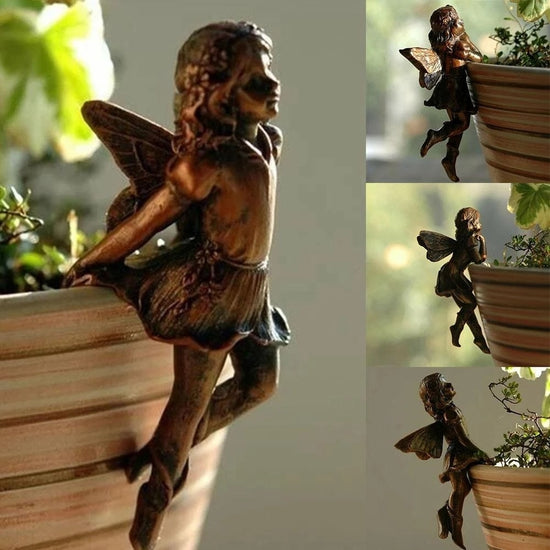 Mini Girl Hanging Cup Resin Decoration Fairy