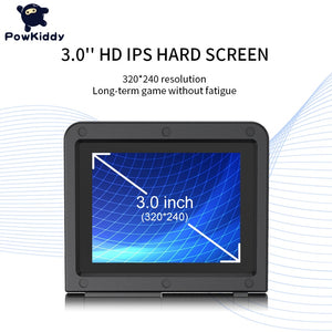 POWKIDDY v90 Black Version 3-Inch IPS Screen Flip Handheld Console Open System Game Console - foxberryparkproducts