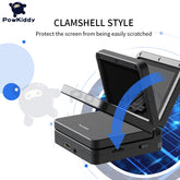 POWKIDDY v90 Black Version 3-Inch IPS Screen Flip Handheld Console Open System Game Console - foxberryparkproducts