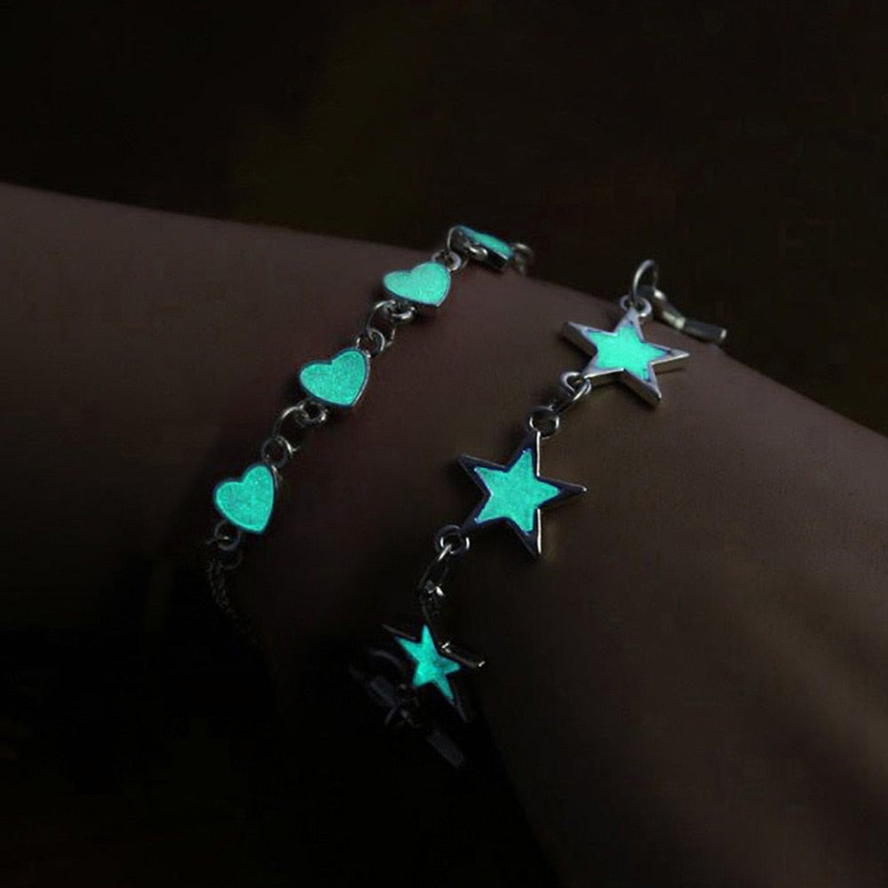 Natural Stone Bracelet Yoga Healing Luminous Glow In The Dark Bracelet