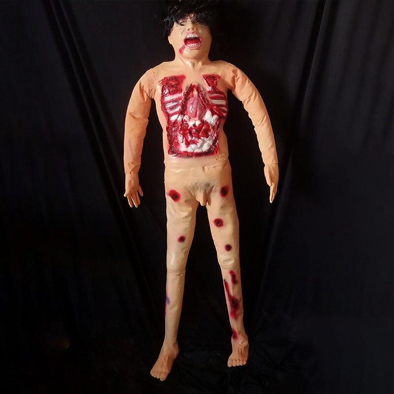 Latex Scary Corpse 160 Size Plus Size Halloween Decoration Decorative tricky simulation skeleton mummy - foxberryparkproducts