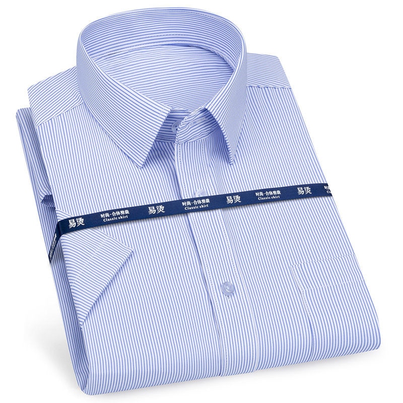 Mens Short Sleeve Shirt Business Casual