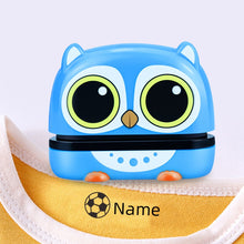 Load image into Gallery viewer, owl panda custom-made Name Stamp for children&#39;s Clothes
