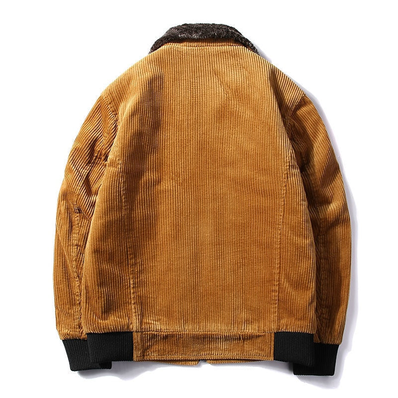 Mens Warm Winter Corduroy Jackets