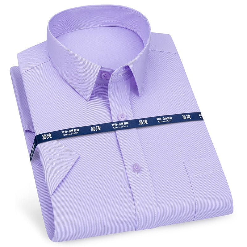 Mens Short Sleeve Shirt Business Casual