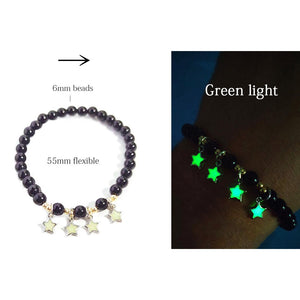 Natural Stone Bracelet Yoga Healing Luminous Glow In The Dark Bracelet