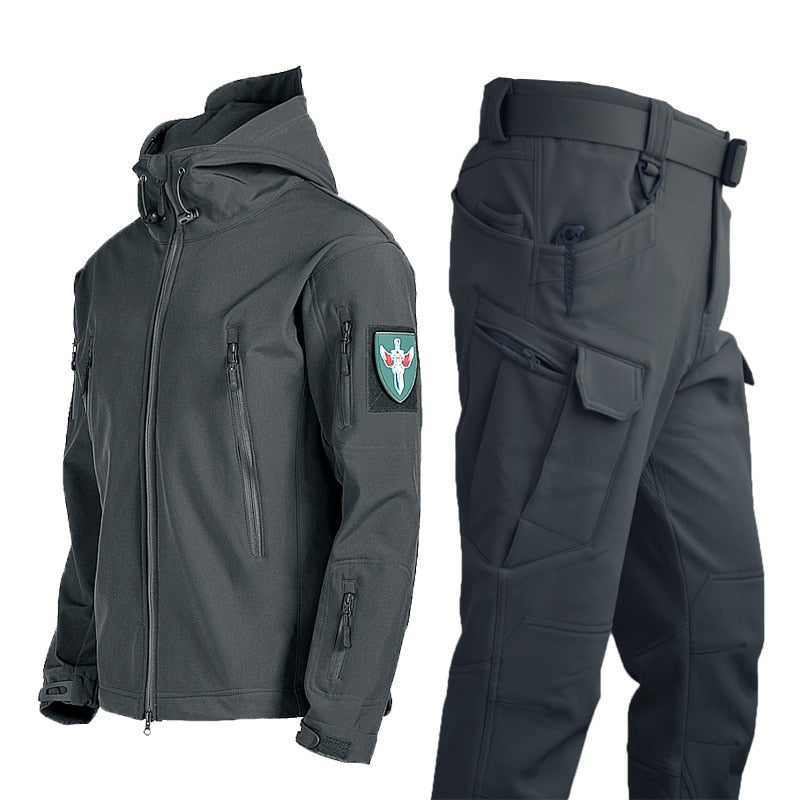 2023 Autumn Waterproof Sets Winter Men&#39;s Jacket 2 Piece Set Thermal Jacket
