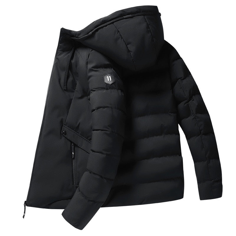 New Fashion Men's Solid Parkas Jackets - foxberryparkproducts
