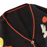 Christmas Knitted Sweater Men Cardigan Oversized Streetwear Knit Jumpers Funny Clown Print Cotton Harajuku Knit Coats Unisex New - foxberryparkproducts