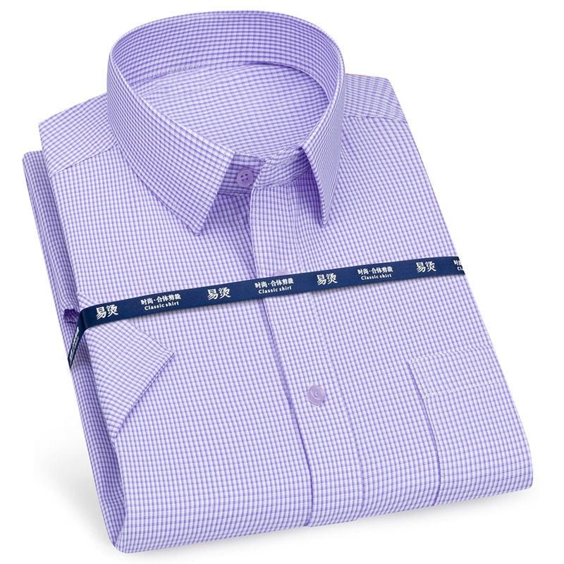 Mens Short Sleeve Shirt Business Casual