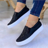 Moccasins Crystal Flat Female Loafers Shoes Gold/Black/Rose Gold - foxberryparkproducts