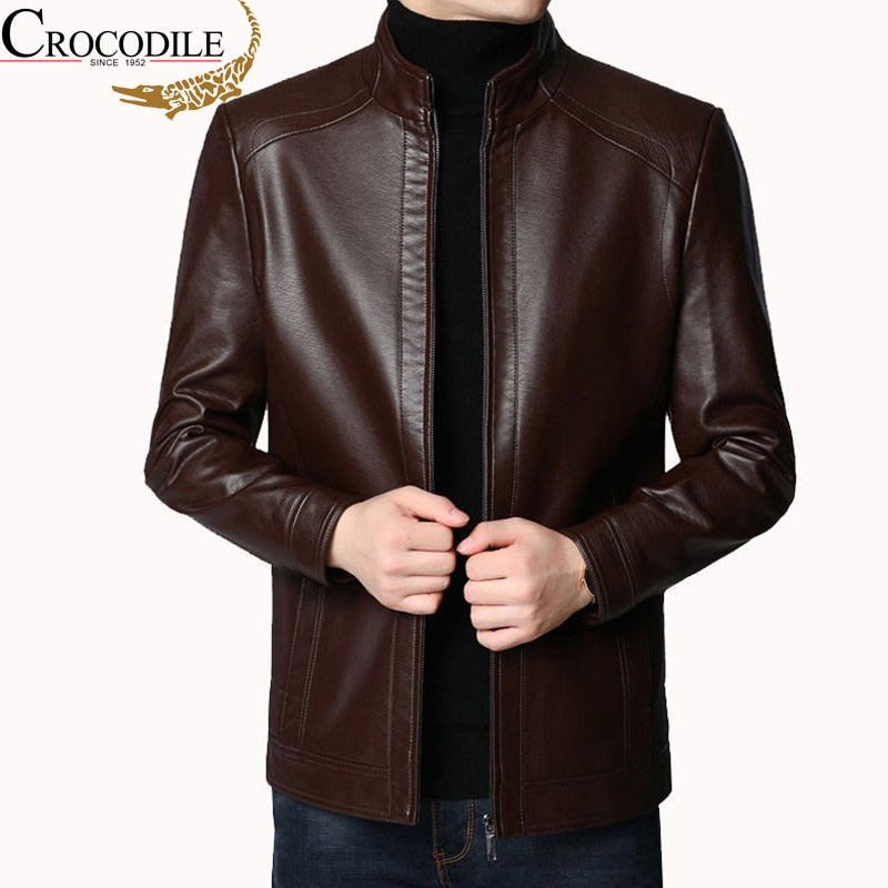 Crocodile brand Vintage Leather Jacket