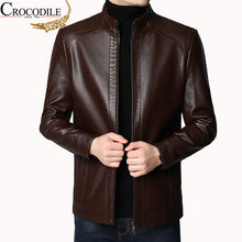 Load image into Gallery viewer, Crocodile brand Vintage Leather Jacket
