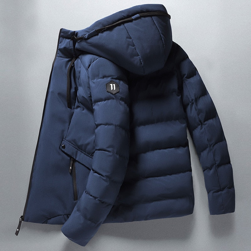 New Fashion Men's Solid Parkas Jackets - foxberryparkproducts