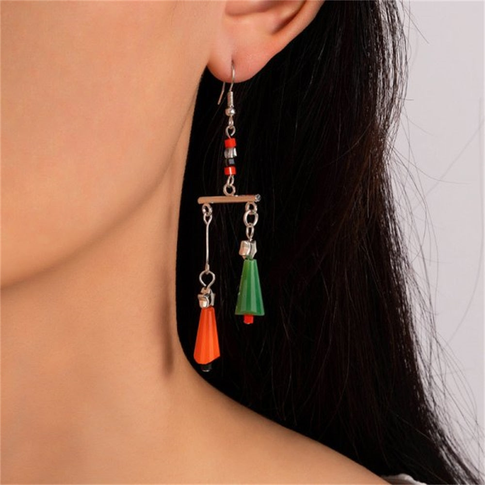 2022 New Zircon Christmas Tree Earrings for Women Shiny Rhinestone Snowflake Stud Earring Fashion Jewelry New Year Gifts - foxberryparkproducts