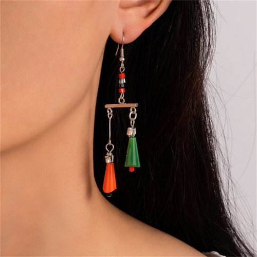 2022 New Zircon Christmas Tree Earrings for Women Shiny Rhinestone Snowflake Stud Earring Fashion Jewelry New Year Gifts - foxberryparkproducts