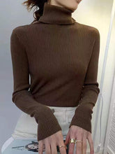Women Turtleneck Sweater 2022 Autumn Winter Sloid Color Cashmere Sweaters - foxberryparkproducts