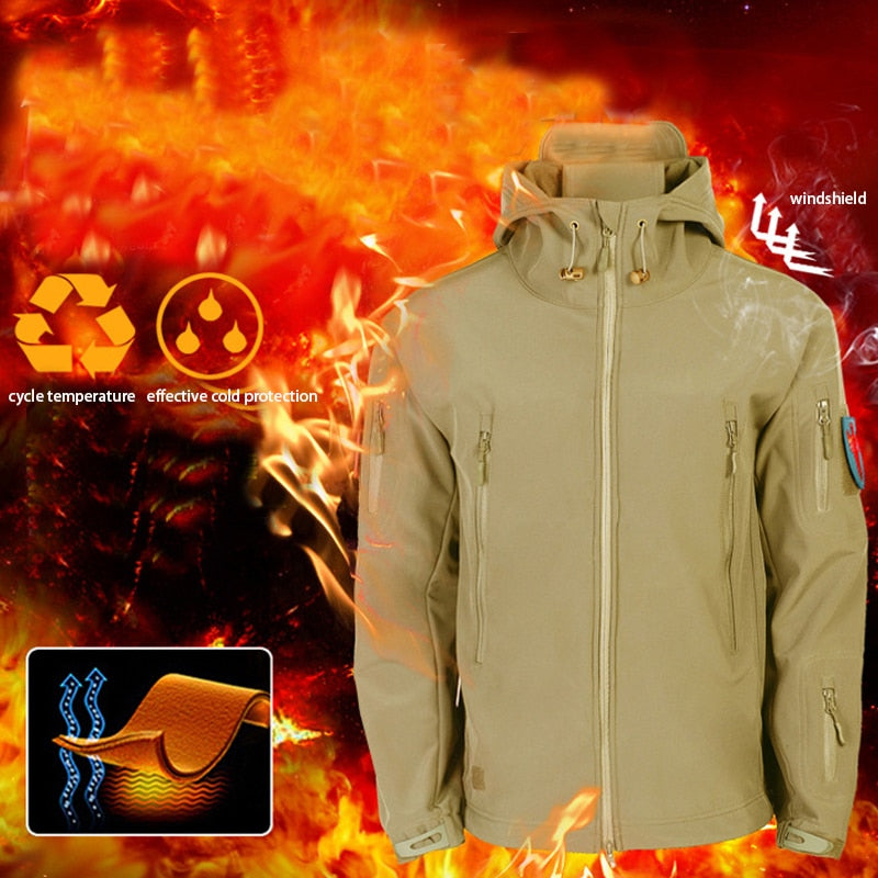 2023 Autumn Waterproof Sets Winter Men&#39;s Jacket 2 Piece Set Thermal Jacket