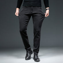 Load image into Gallery viewer, Mens Stretch Black Jeans Classic Style Business Fashion Pure Slim-fit Denim Pants

