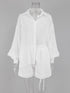 Vacation Suits Women Long Sleeves Shirts And Hot Pants Two Pieces Outfits Summer - foxberryparkproducts