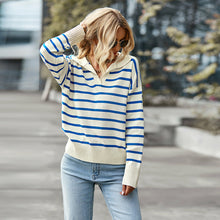 Load image into Gallery viewer, Striped Knitted Jumper Oversize Sweater - foxberryparkproducts

