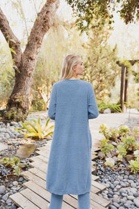 Ultra-soft Boucle Longline Cardigan - foxberryparkproducts