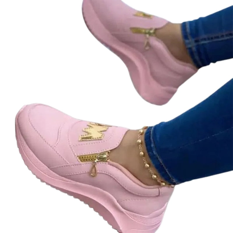 Women Casual Platform Sneakers - foxberryparkproducts