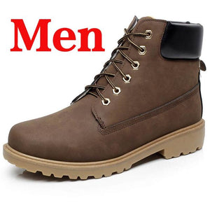 Winter Men Boots PU Outdoor Snow Ankle Boots - foxberryparkproducts