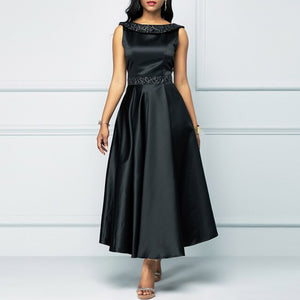 Vintage Elegant Sleeveless Dress - foxberryparkproducts