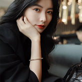 Gold Metal Open Bracelet Adjustable Fashion Gothic Metal Bangle for Women - foxberryparkproducts