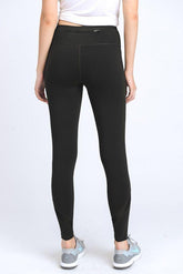 Cross Mesh Panels Pocket Full Leggings - foxberryparkproducts
