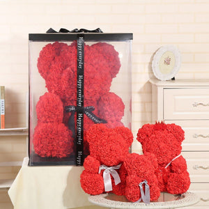 Red Rose Teddy Bear - foxberryparkproducts