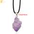 Irregular Natural Healing Stone Necklace Pendants - foxberryparkproducts