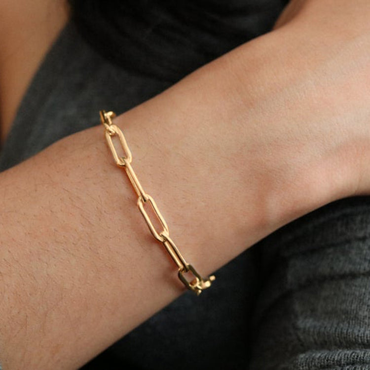 Bracelet for Women Curb Cuban Link Chain Stainless Steel Womens Bracelets Chains Davieslee Jewelry - foxberryparkproducts