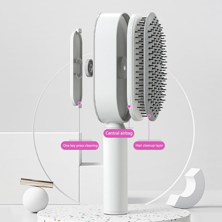 Self Cleaning Hair Brush For Women - foxberryparkproducts