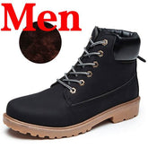 Winter Men Boots PU Outdoor Snow Ankle Boots - foxberryparkproducts