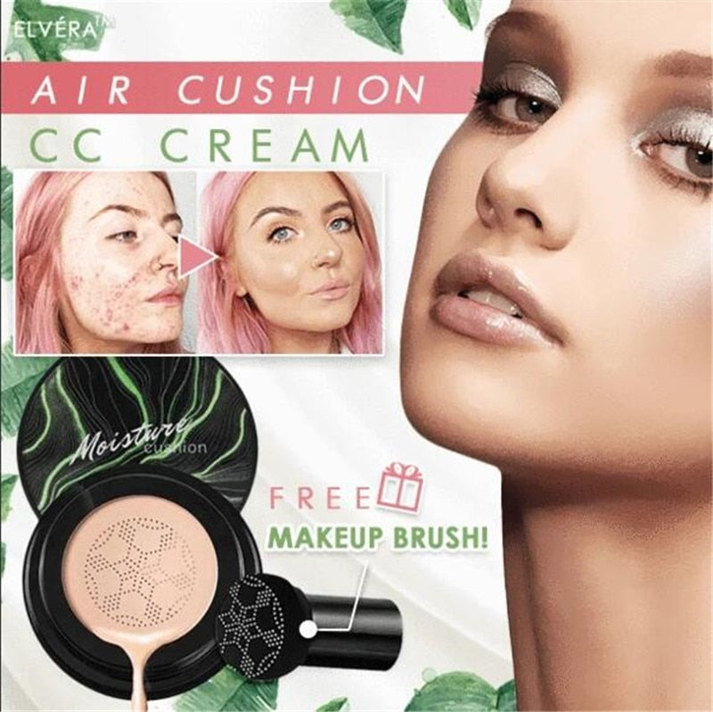 Mushroom Head Air Cushion CC Cream Moisturizing Foundation Air-permeable Natural Brightening Makeup BB Cream Korean cosmetics - foxberryparkproducts