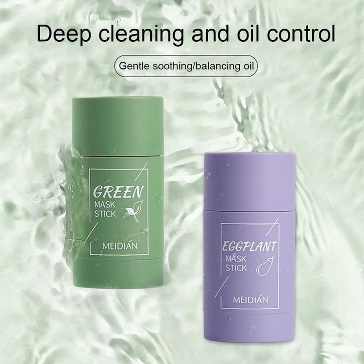 Green Tea Cleansing Clay Stick Mask Acne Cleansing Beauty Skin Green Tea Moisturizing Hydrating Whitening Care Face - foxberryparkproducts
