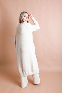 Ultra-soft Boucle Longline Cardigan - foxberryparkproducts