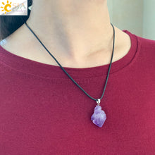 Load image into Gallery viewer, Irregular Natural Healing Stone Necklace Pendants - foxberryparkproducts
