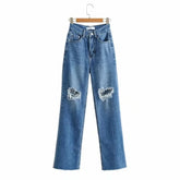 Ripped Flare Pants - foxberryparkproducts