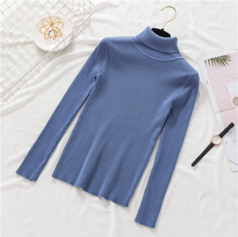 Pullover Women Knitted Turtleneck Sweater - foxberryparkproducts
