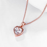 Necklace  Heart n 18K Rose Gold Plated                  ID A112 - 1162 - foxberryparkproducts