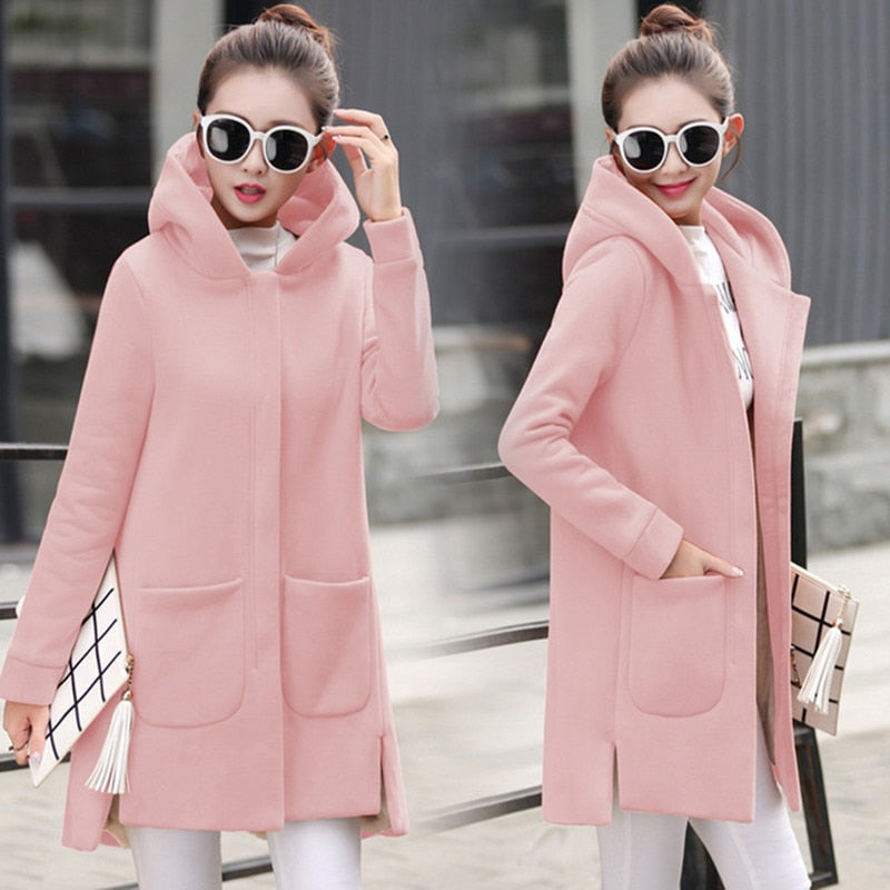 Autumn Winter Women's Fleece Jacket - foxberryparkproducts