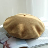 Autumn Winter Hat 100%  Wool Thick  Berets French Artist Beret - foxberryparkproducts