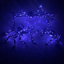 Load image into Gallery viewer, New Halloween Glowing Plush Spider Decoration Prop - foxberryparkproducts
